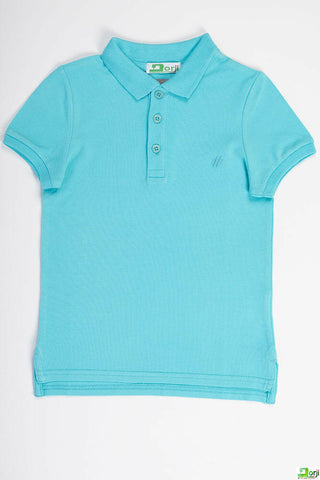 Boy's short sleeve slim fit polo