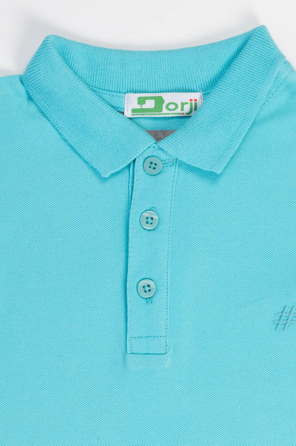 Boy's short sleeve slim fit polo