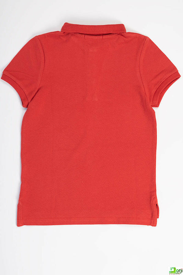 Boy's short sleeve slim fit polo