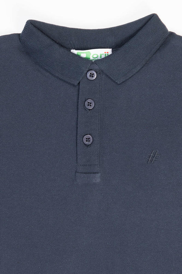Boy's short sleeve slim fit polo
