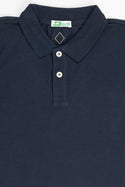 Boy's half sleeve slim fit polo in Dark Navy Blue