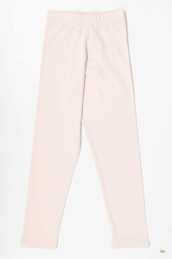 Girl's Full-Length Baby Pink Leggings