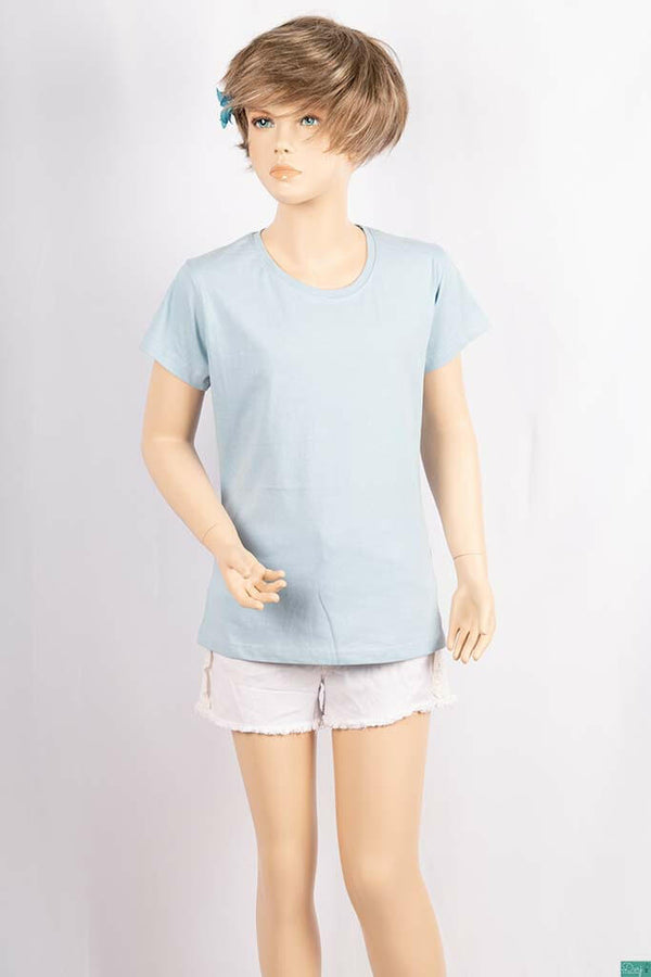 Sky Blue T-Shirts for Girls