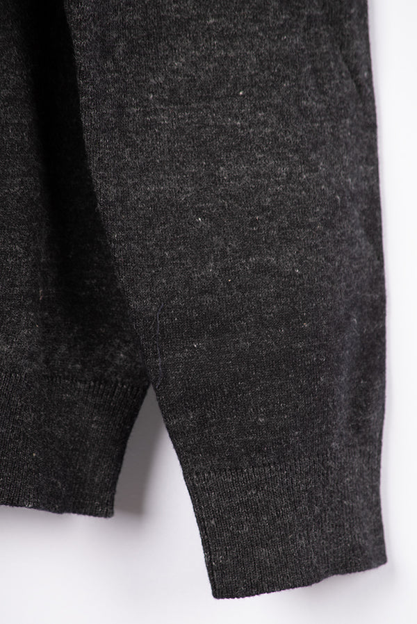 Men’s Black zip Full Sleeve Sweater - Dorji 