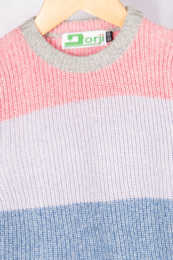 Girl's full sleeve slim fit woollen sweater in various shades