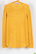 Girl's crew neck casual fit full sleeve Chunky knit sweater