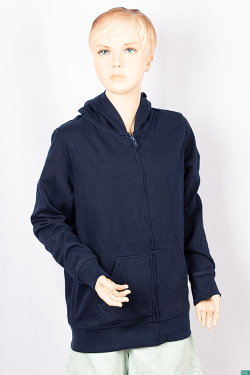 Girl's full sleeve casual fit hoodie with pockets.