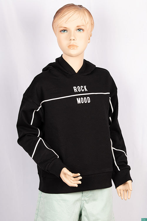 Girl's full sleeve casual fit hoodie with a nice cool design on chest. 