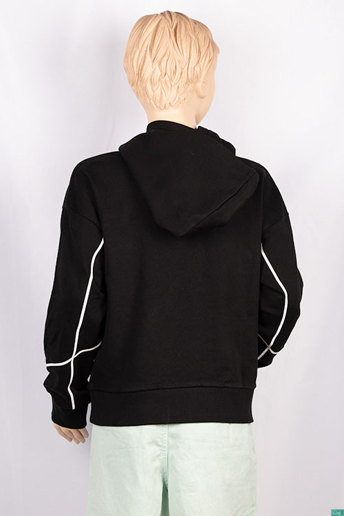 Girl's full sleeve casual fit hoodie with a nice cool design on chest. 