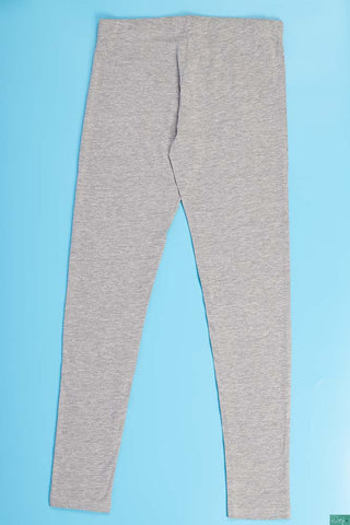 Ladies full length soft comfortable light weighted leggings in Ash. 