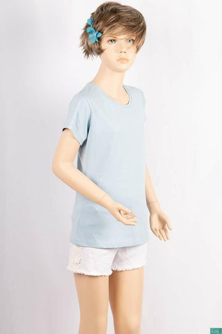 Sky Blue T-Shirts for Girls