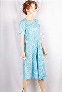 Ladies square neck with half sleeve frock dress. 