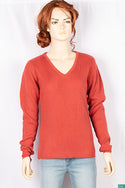 Ladies full sleeve casual fit v neck sweaters