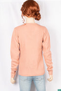 Ladies full sleeve casual fit v neck sweaters