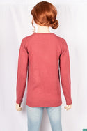 Ladies full sleeve round neck Casual fit long sweater.