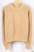 Ladies full sleeve loose fit round neck Chunky knit Sweater in various colours. A nice sweater with 65% cotton & 35% polyester. 