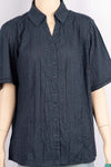 Ladies half sleeve casual fit Shirt with slightly crepes Stretchable fabric 