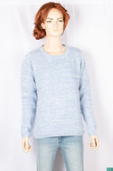 Ladies full sleeve casual fit round neck knitwear. 
