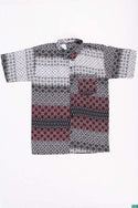 Men’s half sleeve slim fit mixed swirl pattern prints summer Shirts.