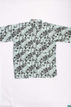 Men’s half sleeve slim fit black floral summer prints shirts.