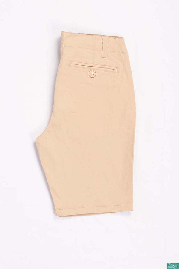 Men’s Casual Shorts are with pockets in denim Tan colours.
