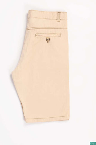 Men’s Comfortable Casual Shorts with pockets in Cream Tan colour.