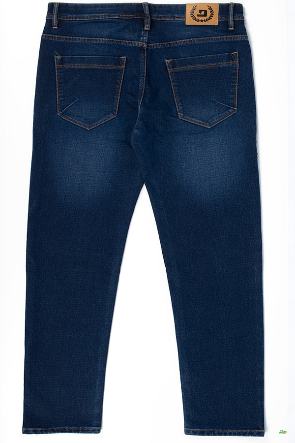 Men's regular fit Denim Jeans in Darkest Blue.