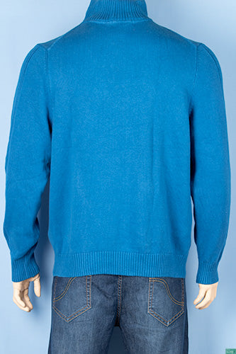 Men’s full sleeve casual fit high neck 1/4 zip sweater. 