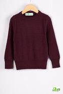 Boy's Slim fit round neck stretchable sweater in various colours.